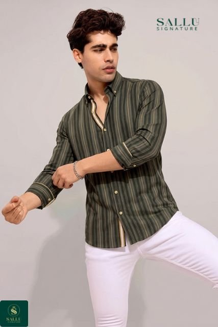 Old Money - Black & Golden Stripe Shirt